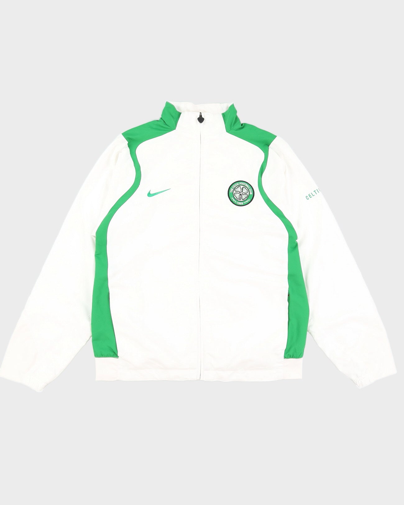 2006 The Celtic Football White Track Jacket - M
