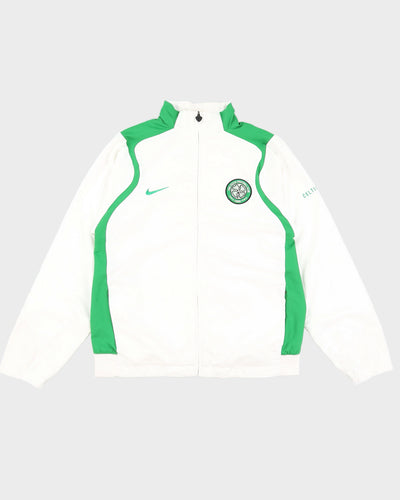 2006 The Celtic Football White Track Jacket - M