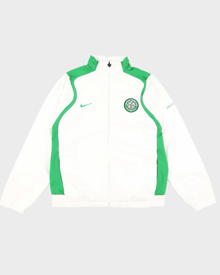 2006 The Celtic Football White Track Jacket - M