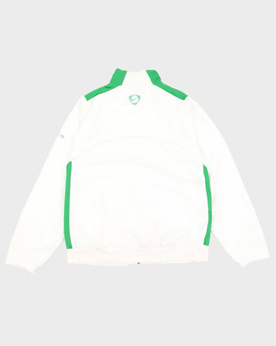 2006 The Celtic Football White Track Jacket - M