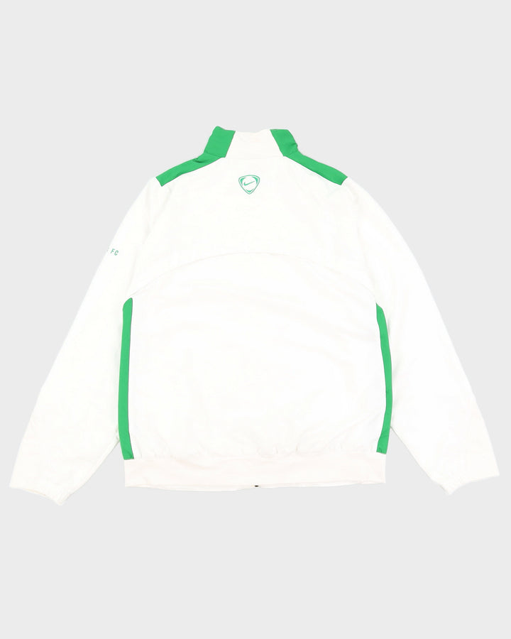 2006 The Celtic Football White Track Jacket - M
