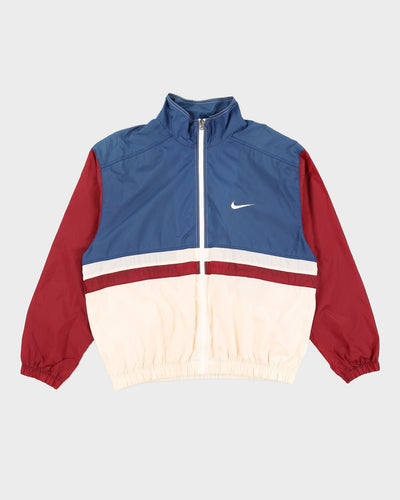 Vintage 90s Nike Blue / White Track Jacket - M