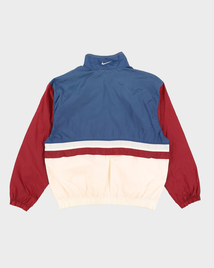 Vintage 90s Nike Blue / White Track Jacket - M