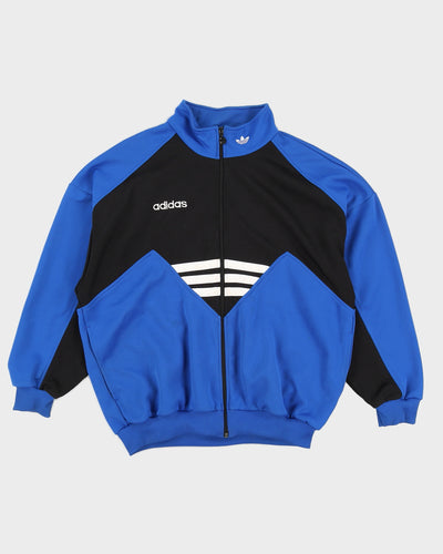 Vintage 90s Adidas Blue / Black Track Jacket - M