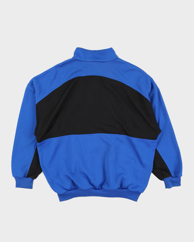 Vintage 90s Adidas Blue / Black Track Jacket - M