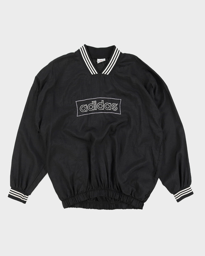 Vintage 90s Adidas By Par Priva Sport Black Embroidered Pullover - L