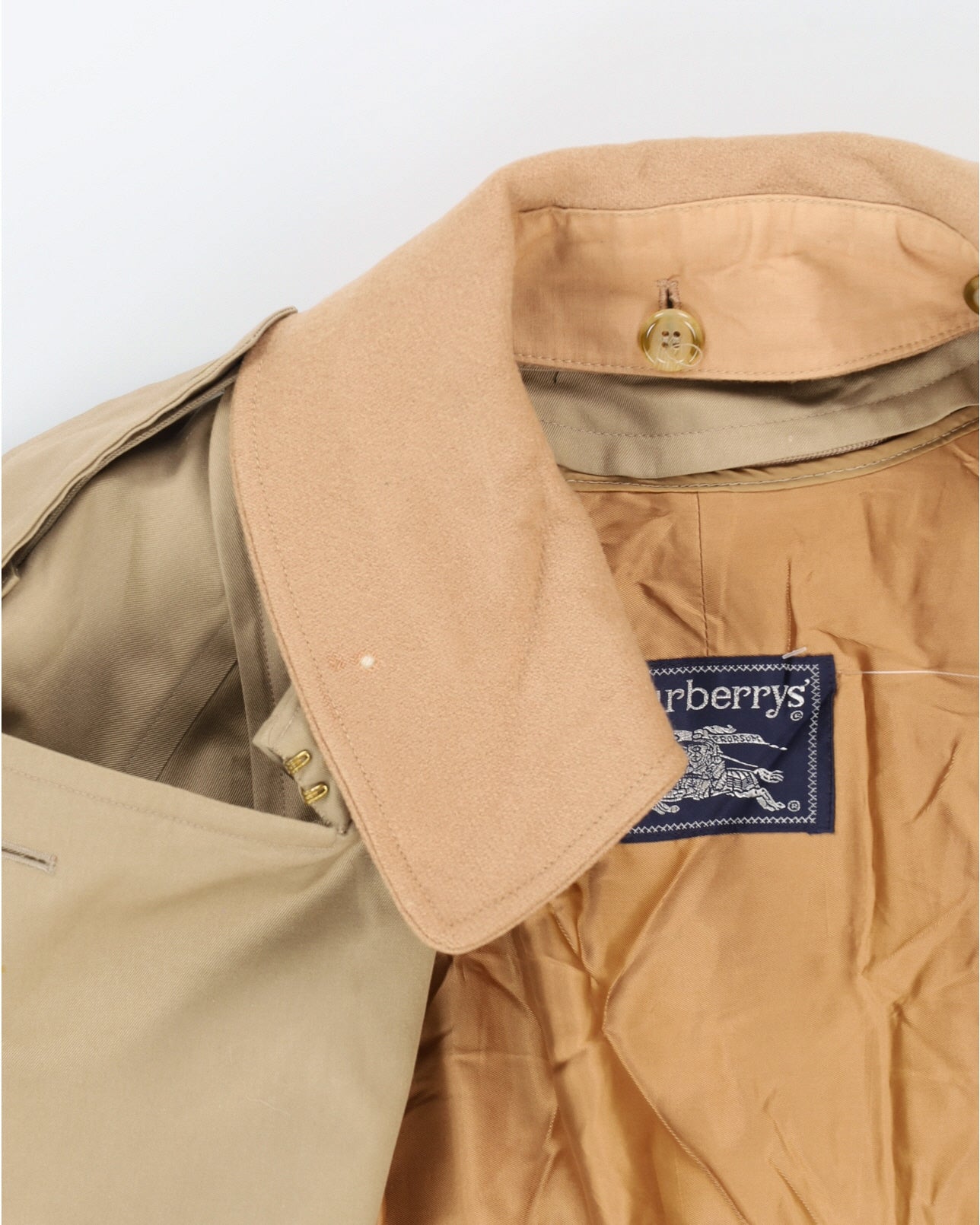 Burberrys' Beige With Detachable Lining Rain Mac - L
