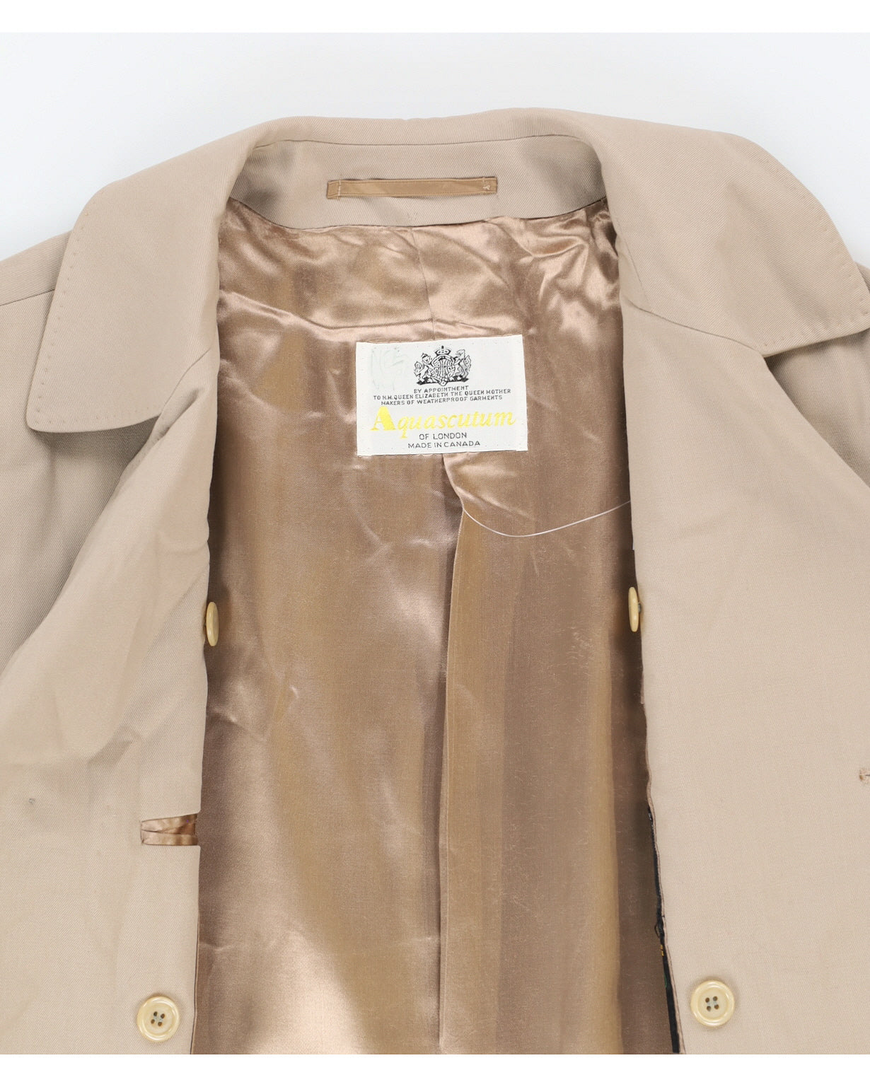 Aquascutum Beige Rain Mac - XS / S