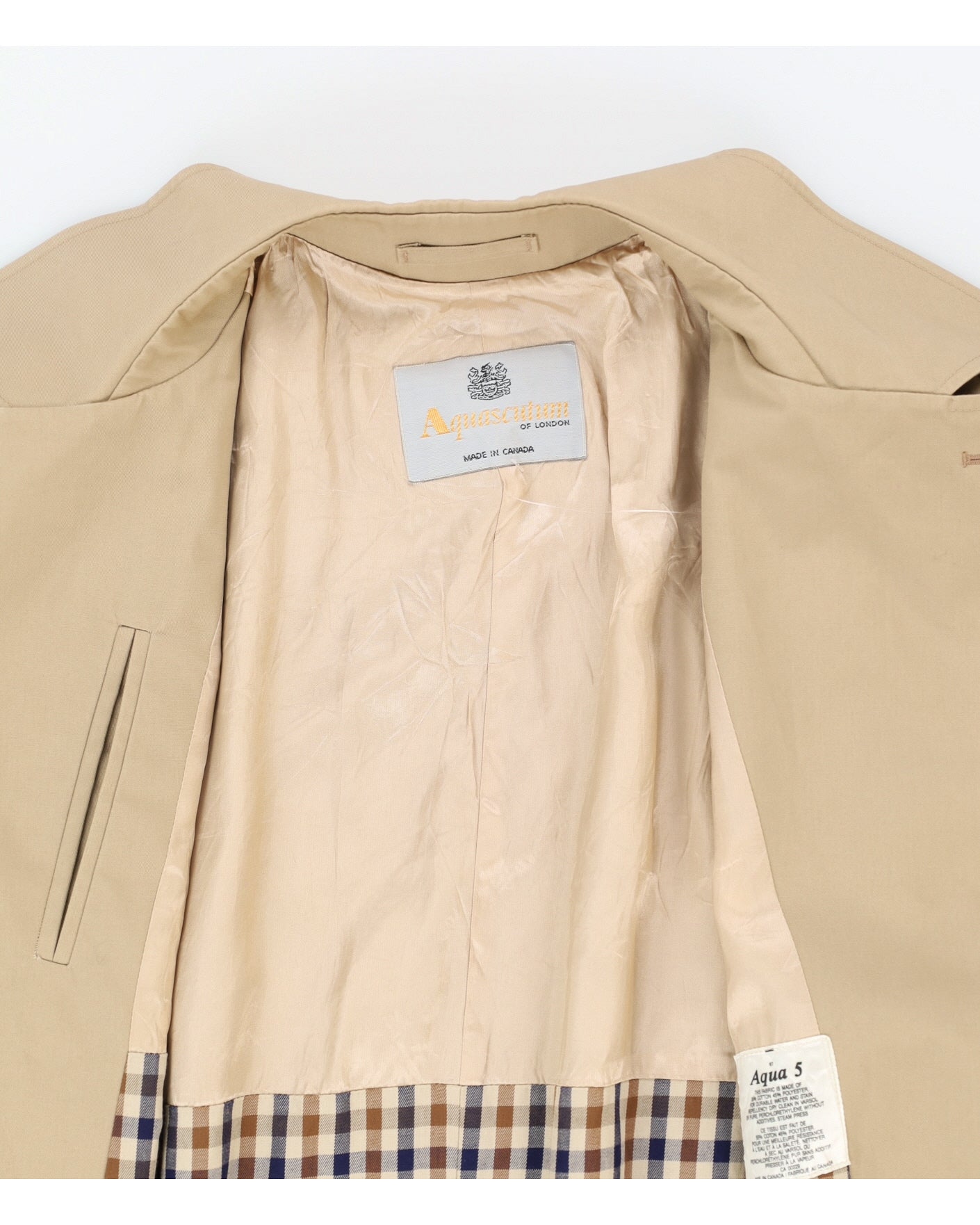 Aquascutum Beige Rain Mac - L