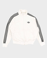 00s Y2K Adidas White Track Jacket - XL