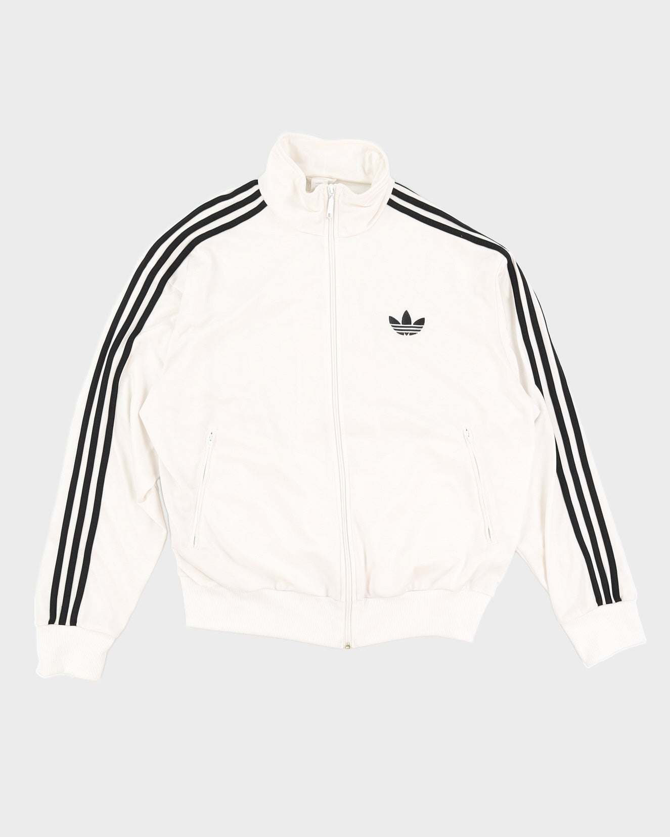 00s Y2K Adidas White Track Jacket - XL