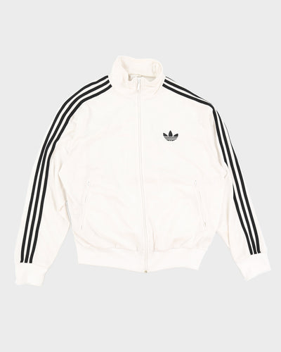 00s Y2K Adidas White Track Jacket - XL