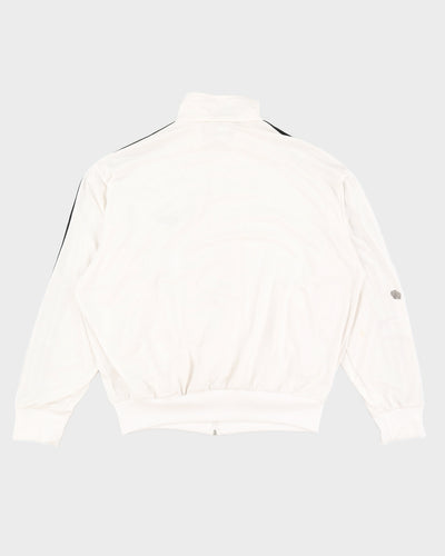 00s Y2K Adidas White Track Jacket - XL