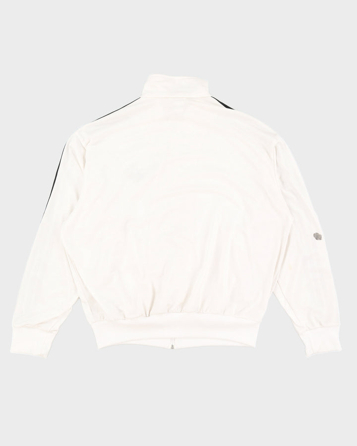 00s Y2K Adidas White Track Jacket - XL