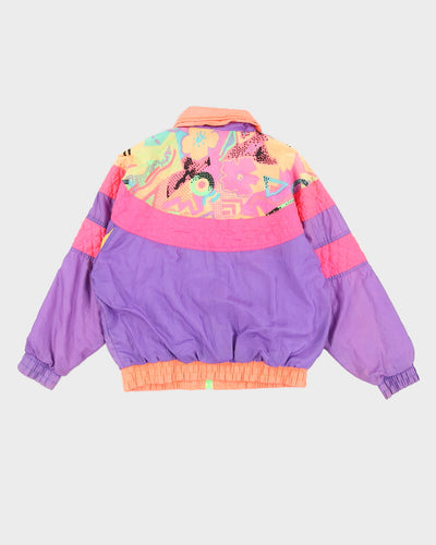 Vintage 90s London Fog Retro Multicoloured Track Jacket - M