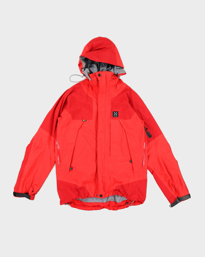 Haglofs Red Gore-Tex Hooded Anorak Jacket - S