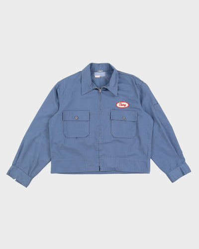 Vintage 70s Mechanical Blue Jacket - L