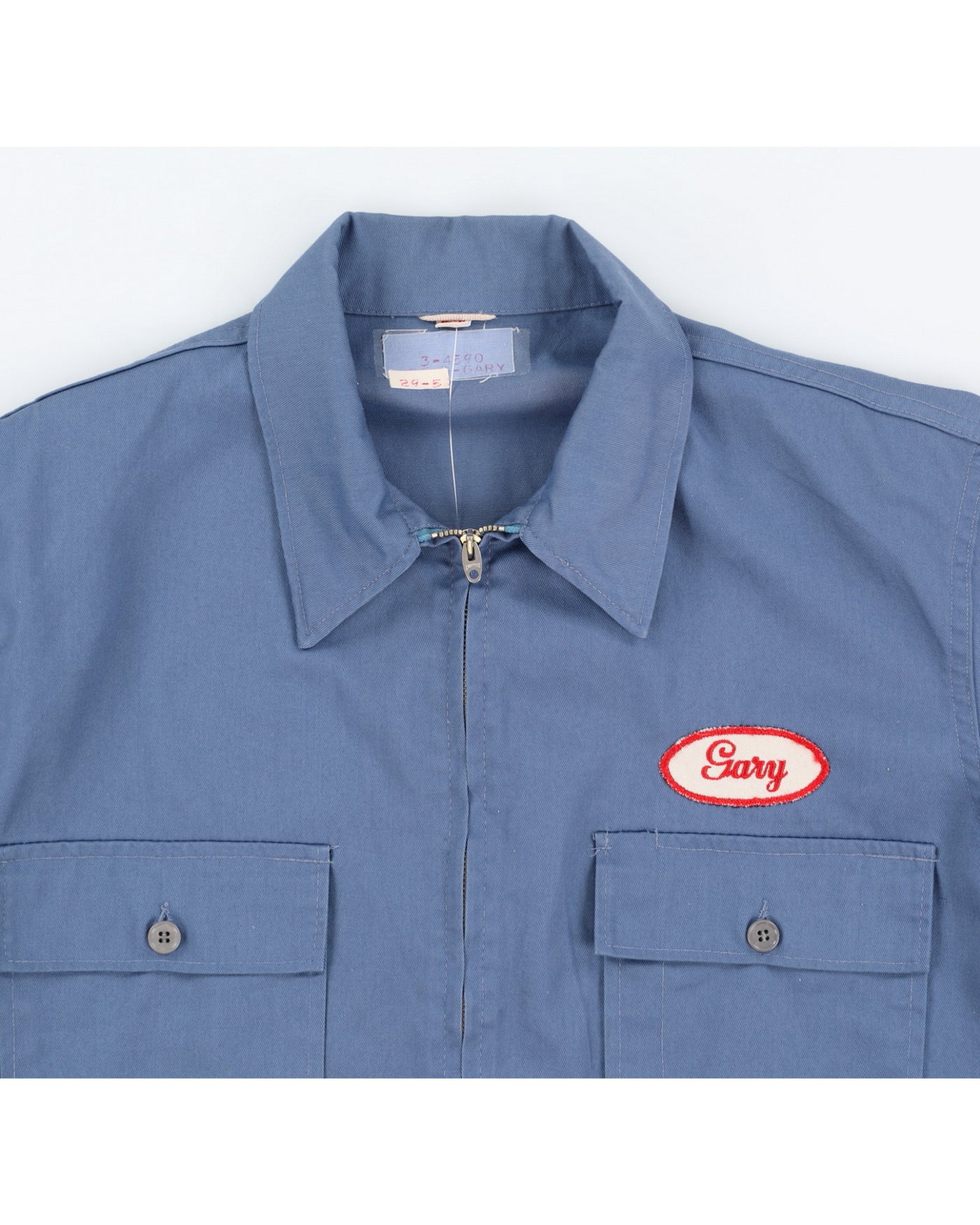 Vintage 70s Mechanical Blue Jacket - L