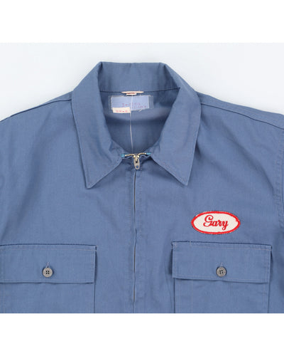 Vintage 70s Mechanical Blue Jacket - L