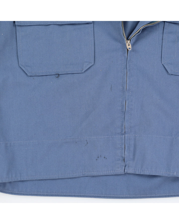 Vintage 70s Mechanical Blue Jacket - L