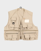 Beige Utility Gilet - L