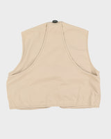 Beige Utility Gilet - L