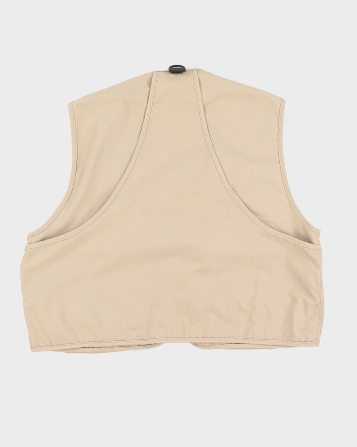 Beige Utility Gilet - L