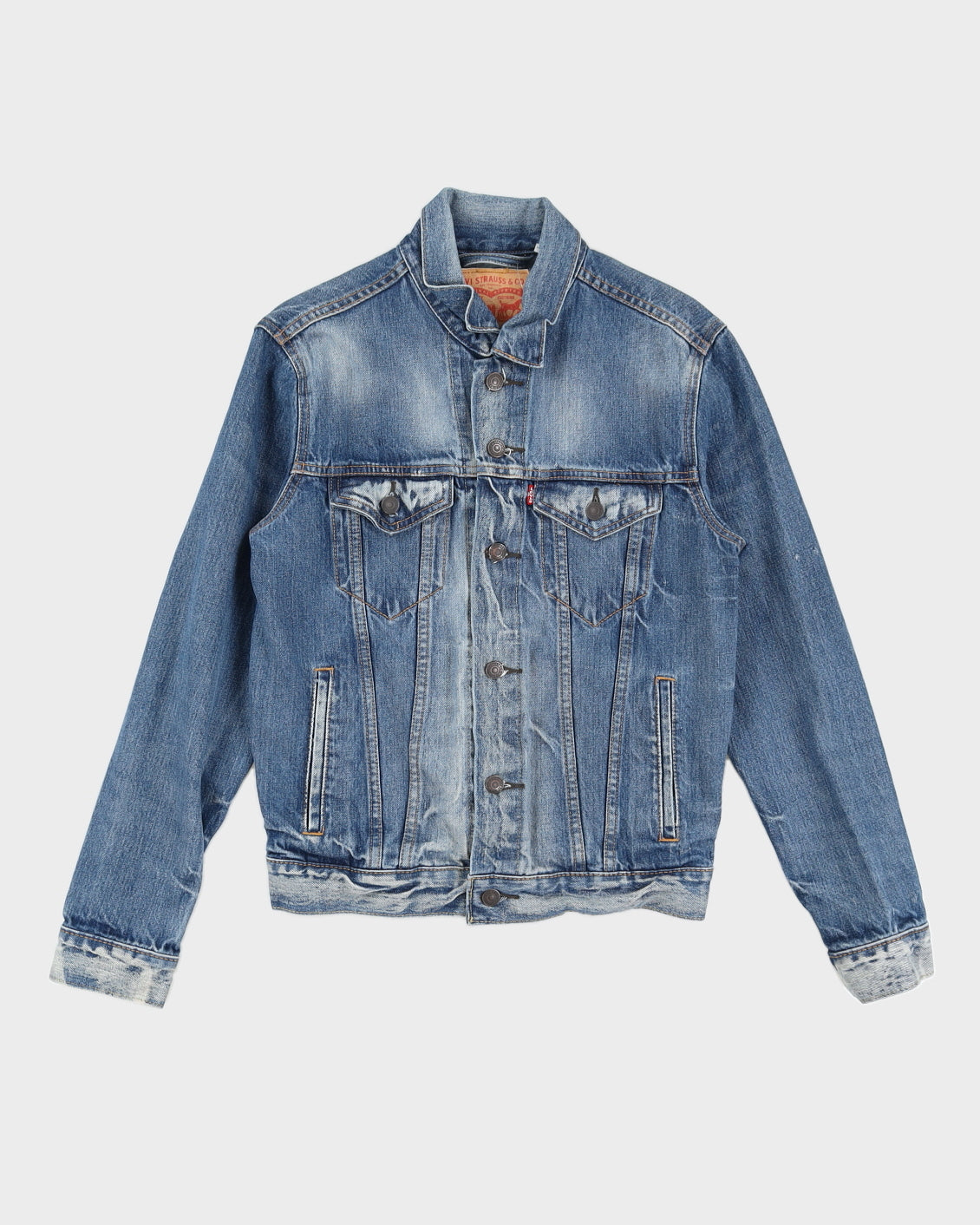 Levi's Blue Denim Washed Look Jacket - S