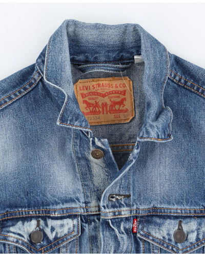 Levi's Blue Denim Washed Look Jacket - S