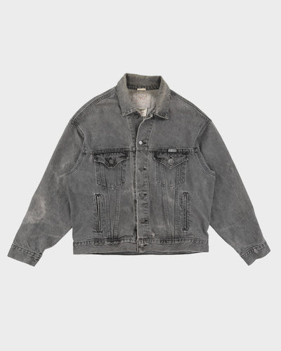 Harley Davidson Black Printed Denim Jacket - L