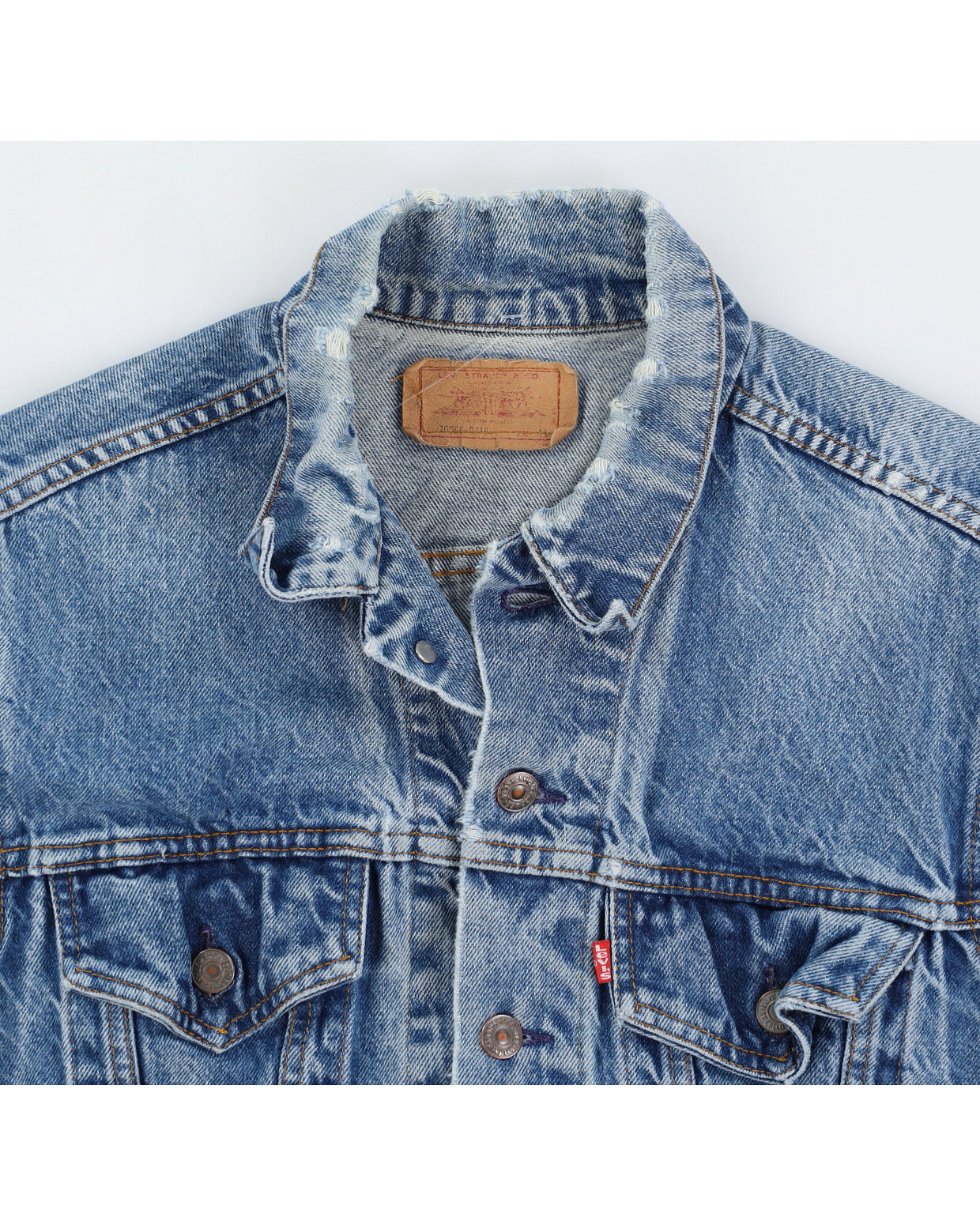 Vintage 70s Levi's Medium Wash Denim Trucker Jacket - S