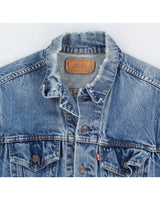 Vintage 70s Levi's Medium Wash Denim Trucker Jacket - S