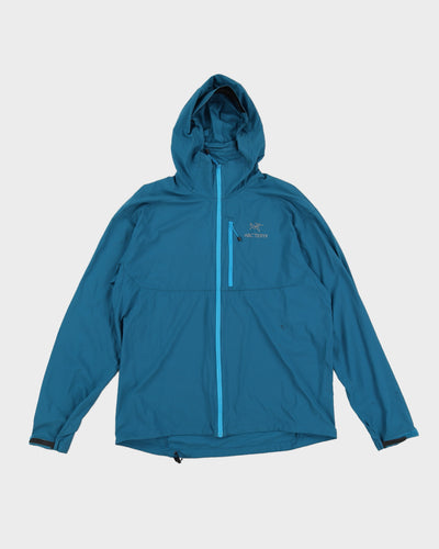 Arc'teryx Men's Blue Lightweight Hooded Jacket - L/XL