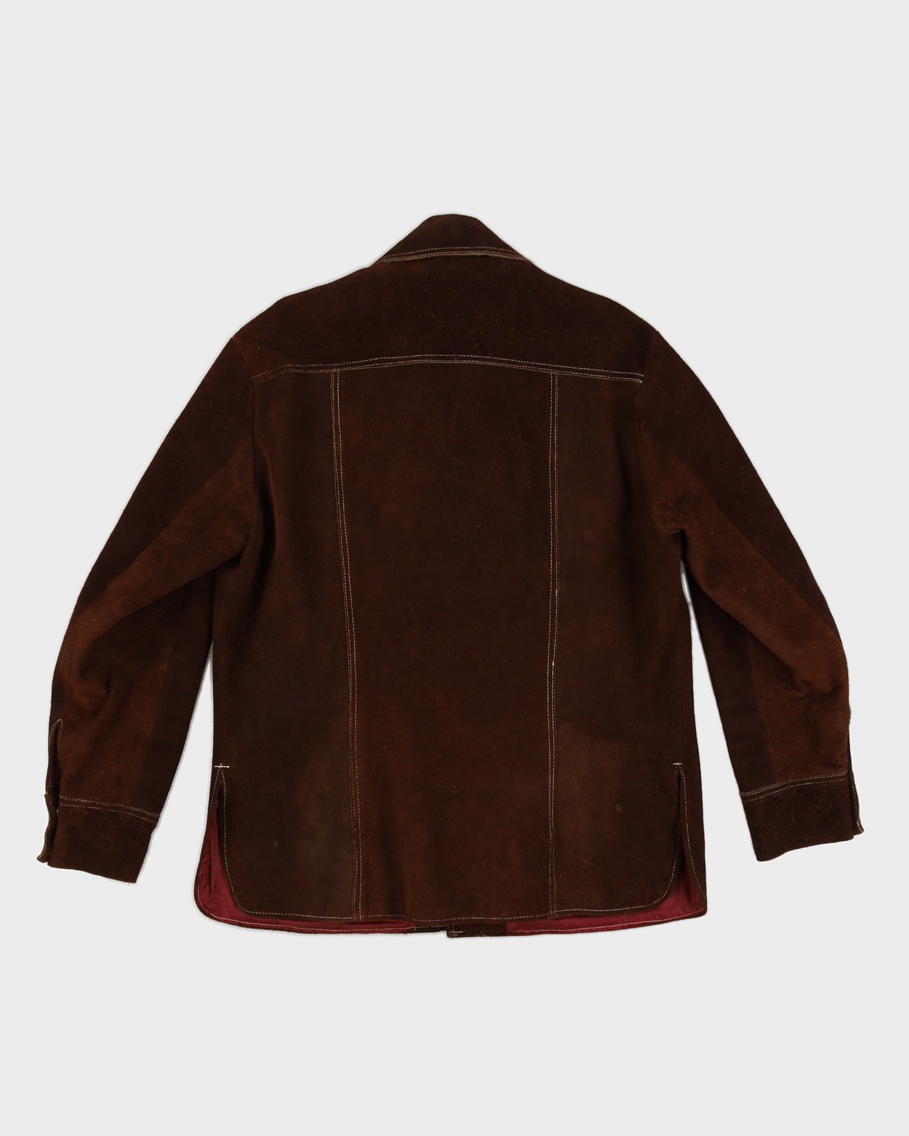 Vintage 70s Brown Suede Shacket - L/XL