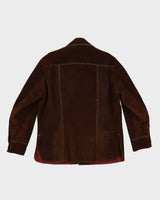 Vintage 70s Brown Suede Shacket - L/XL