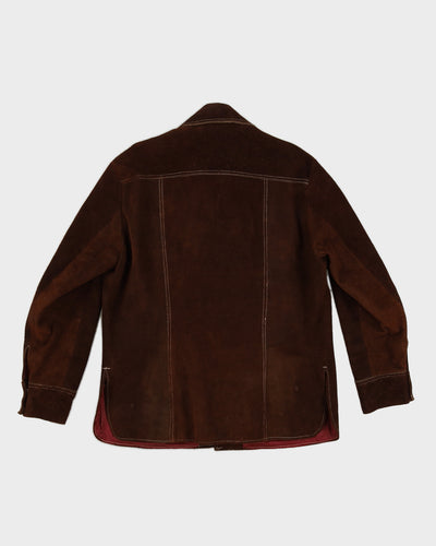Vintage 70s Brown Suede Shacket - L/XL