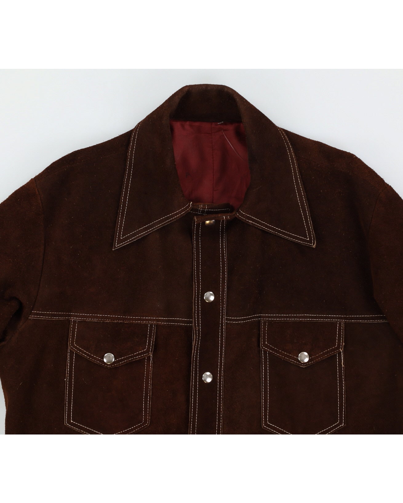 Vintage 70s Brown Suede Shacket - L/XL
