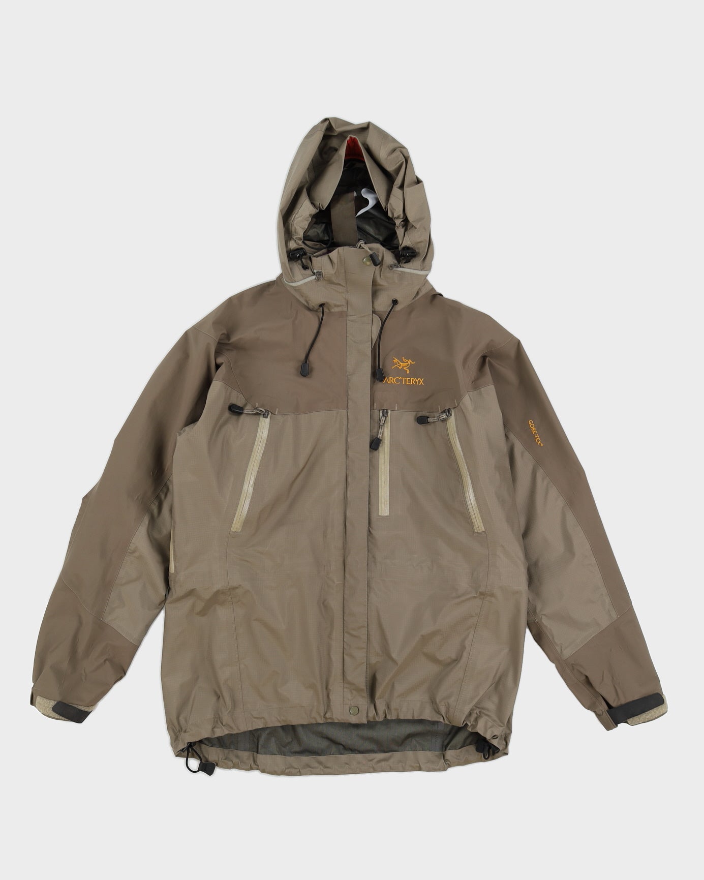 Arc'teryx Khaki Gore-Tex Hooded Jacket - XL