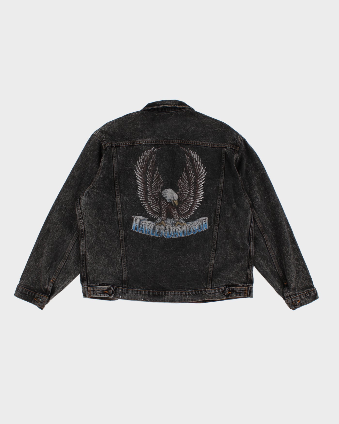 Harley Davidson Denim Black Jacket - L