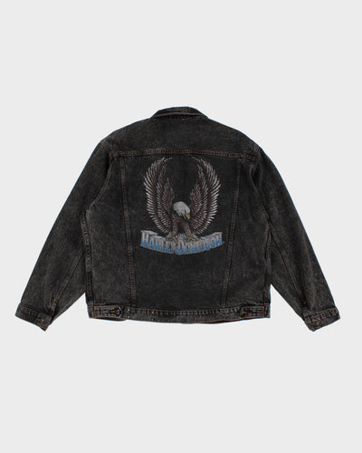 Harley Davidson Denim Black Jacket - L