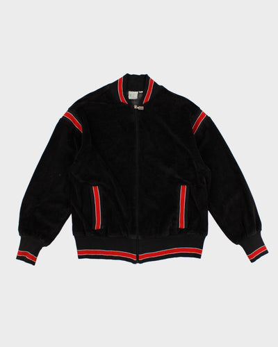 Vintage 70s Lily's Of Beverly Hills Velvet Track Jacket - M
