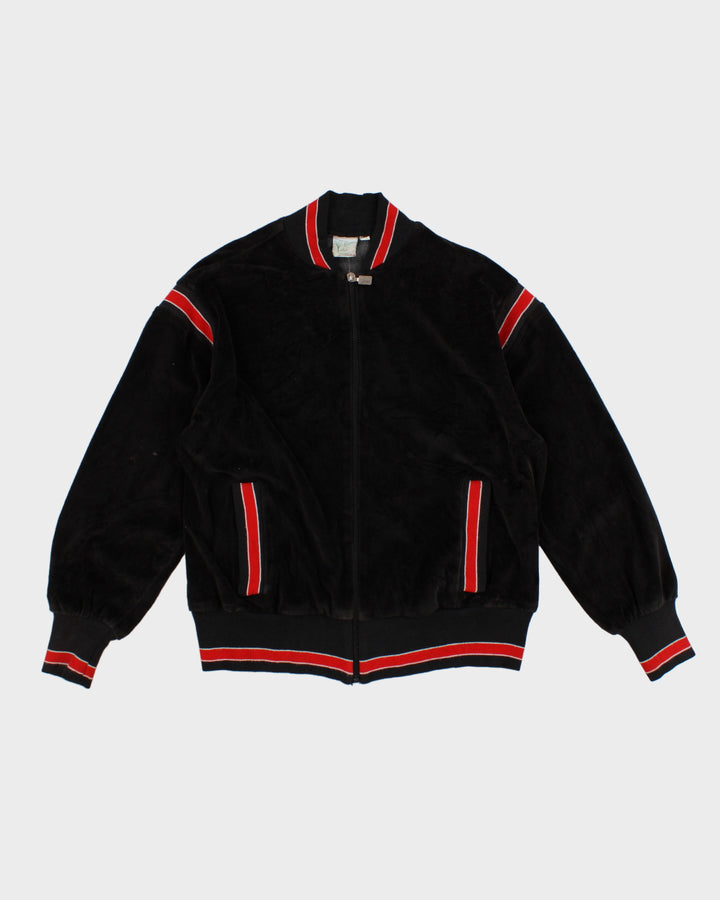 Vintage 70s Lily's Of Beverly Hills Velvet Track Jacket - M