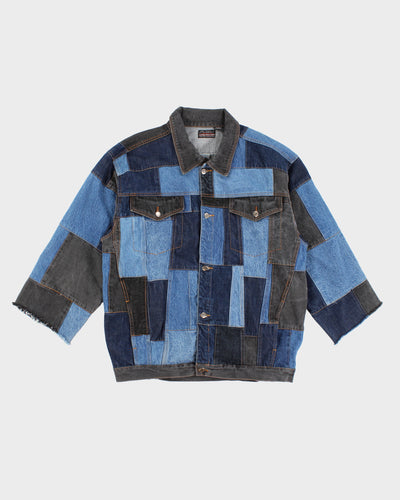 Vintage 90s FUBU Patchwork Denim Jacket - XL
