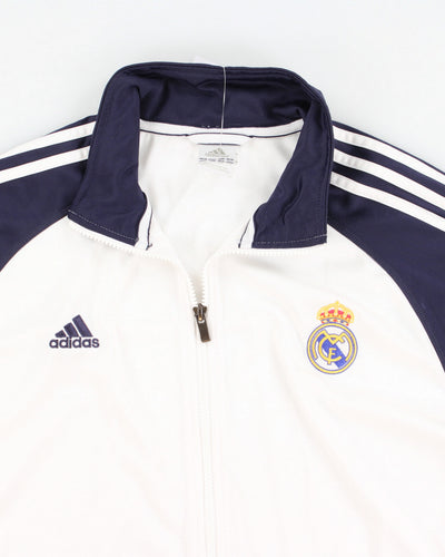 00s Real Madrid Adidas Football Track Jacket - L