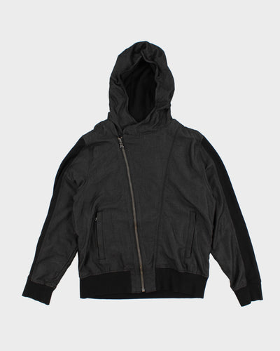 7 For All Mankind Asymmetrical Zip Hooded Jacket - XL