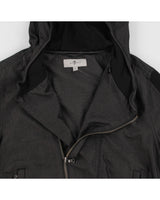 7 For All Mankind Asymmetrical Zip Hooded Jacket - XL