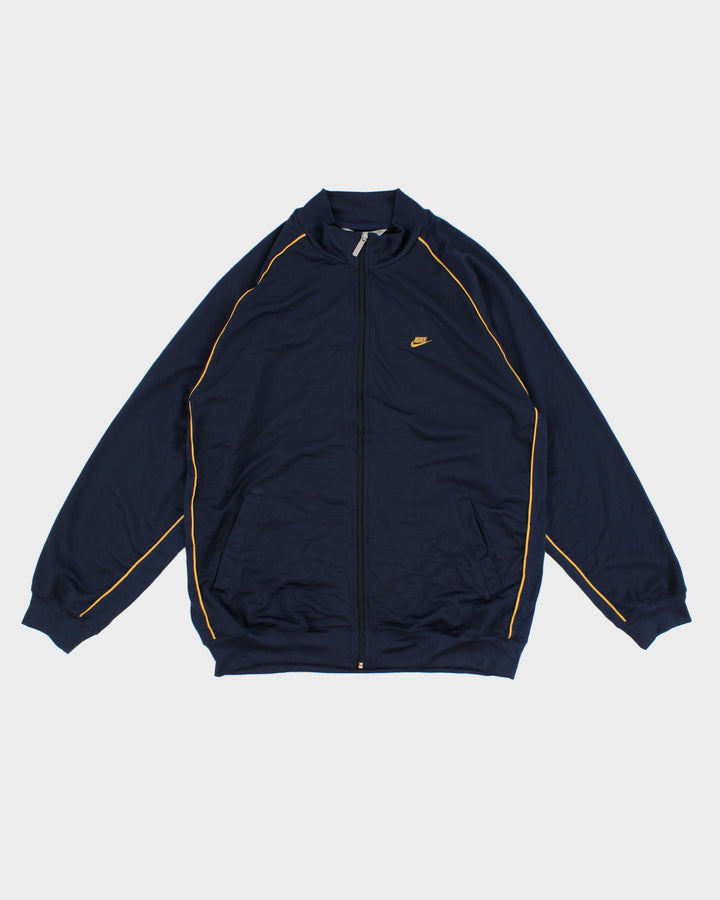 Vintage 00s Nike Navy Bomber Style Track Jacket - XL