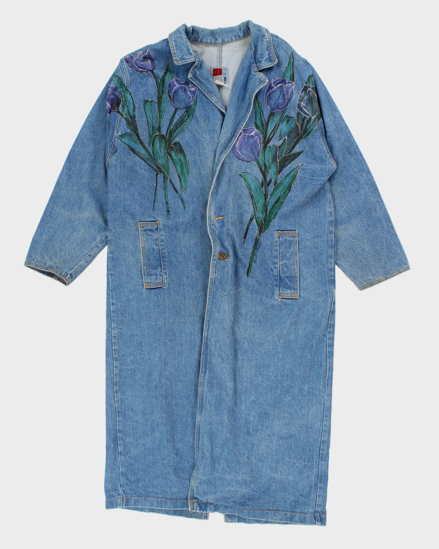 Vintage Sun Belt Denim Coat - M/L