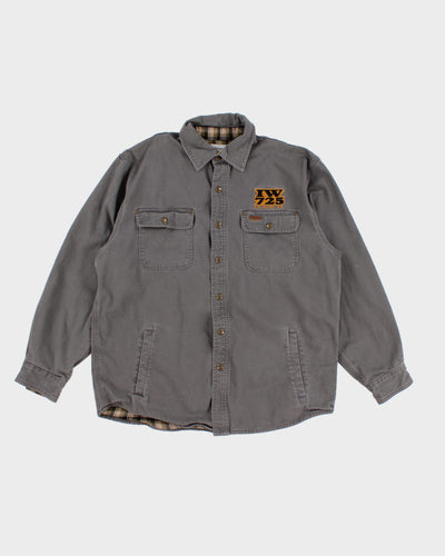 Iron Work Patch Carhartt Flannel Lined Heavy Jacket - M