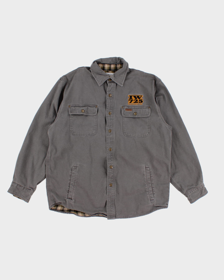 Iron Work Patch Carhartt Flannel Lined Heavy Jacket - M